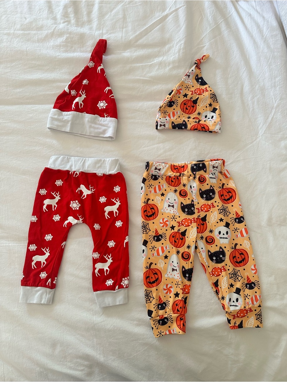 Baby Holiday Pajama Sets with Hats